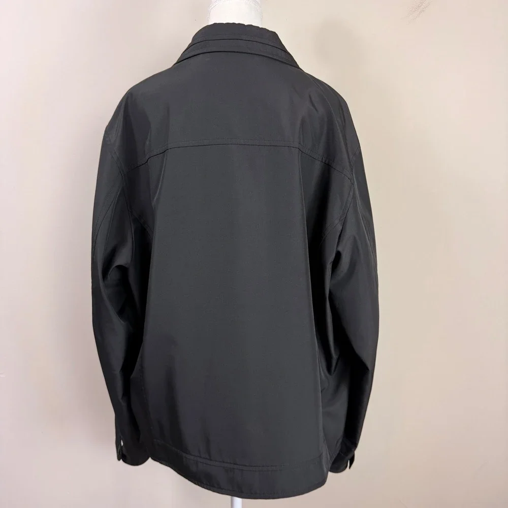 MAC MOR Mens XL‎ Black Lightweight Full Zip Jacket Made in Canada